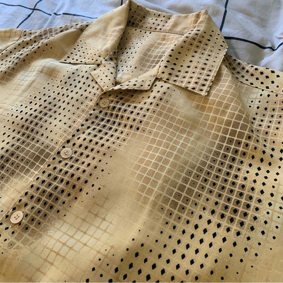 Vintage Boxy Button Down Shirt Patterned - Picture 5 of 5